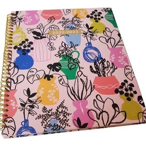 Clementine Potted Plant Patterned Hardcover Spiral Bound 2022/2023 Planner